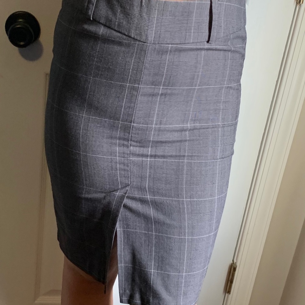 Gray and blue skirt